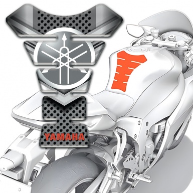 Yamaha Tank Pad Motorbike Classic Round Logo and High End Vision 