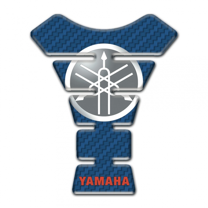 Yamaha Tank Fuse Navy Blue Carbon Base and Circle Logo Style 