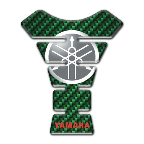 Yamaha Tank Guard Pads Green Carbon Design 