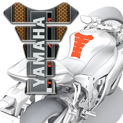 Yamaha Tank Guard Pads Vertical Inscription Logo 