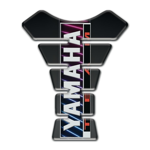 Yamaha Tank Fuse Neon Lines motive Vertical Inscription Logo 