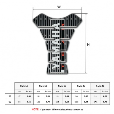 Yamaha Tank Pad Motorbike Team Style Metal Ornament Base 