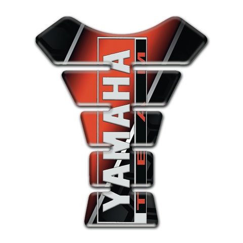 Yamaha Tank Protector Red Black Base Vertical Inscription Logo 