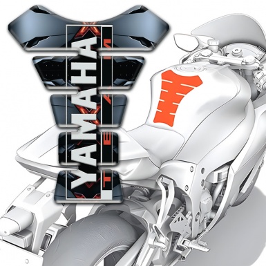 Yamaha Tank Guard Pads Torn Effect Base team Edition 