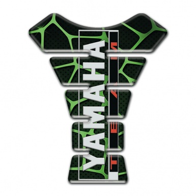 Yamaha Tank Pad Protector Green patterns base Team Style 
