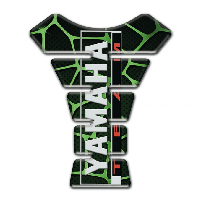 Yamaha Tank Pad Protector Green patterns base Team Style 