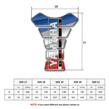 Yamaha Tank Pad Protector Colorful Base Team Edition 