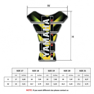 Yamaha Tank Fuse Green Yellow Lights Design 