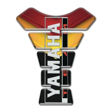 Yamaha Tank Guard Pads Yellow Red Motive Base Team Logo 