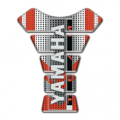 Yamaha Tank Pad Protector Silver Red Design Team logo Style 