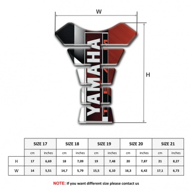 Yamaha Tank Protector High-Quality Version with Vertical Logo 