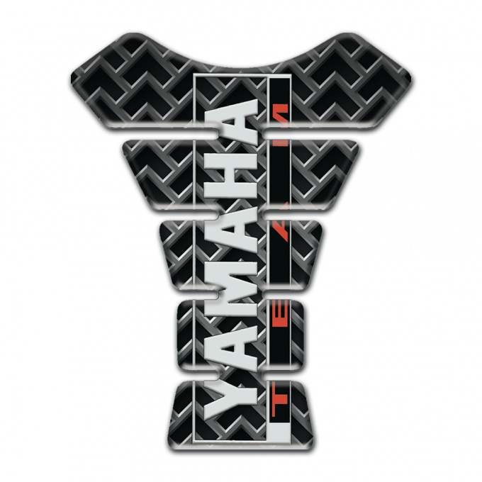Yamaha Tank Protector Metal Grid Vertical Inscription Logo 