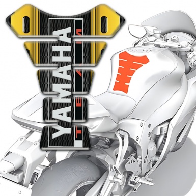Yamaha Tank Guard Pads Yellow Motive Base Team Style 