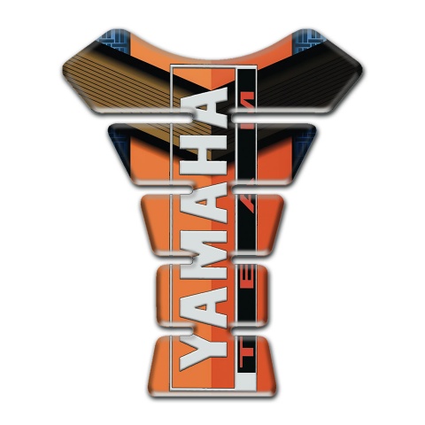 Yamaha Tank Pad Protector Orange Brown decoration Team style 
