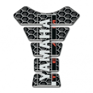 Yamaha Tank Pad Motorbike Honeycomb Design Team logo style 