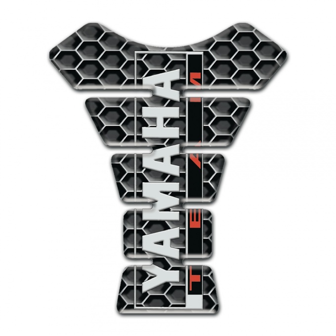 Yamaha Tank Pad Motorbike Honeycomb Design Team logo style 