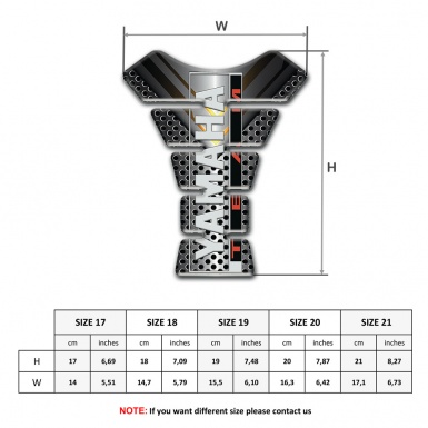 Yamaha Tank Pad Protector Vertical Inscription Logo edition 