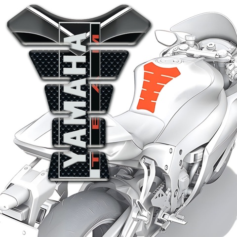 Yamaha Tank Fuse Unique Silicone Sticker Team Logo style 