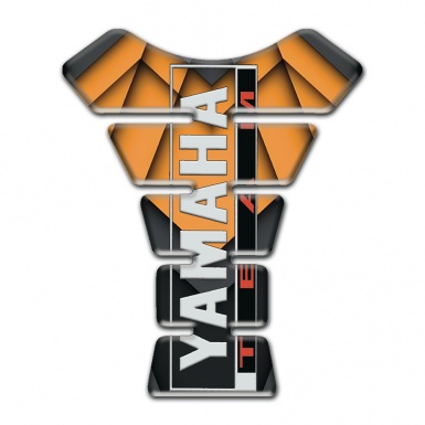 Yamaha Tank Pad Motorbike Orange Black style Team Logo 