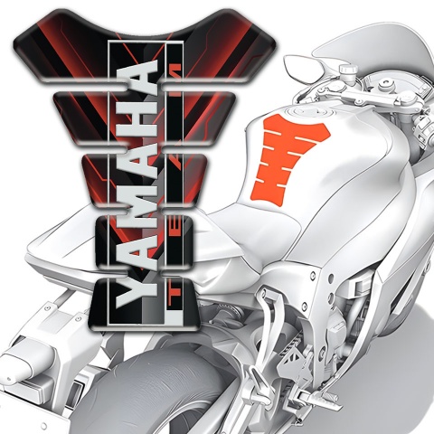 Yamaha Tank Pad Protector Anti Slip Sticker Vertical Logo Inscription