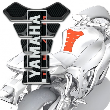 Yamaha Tank Protector Dark Base Decoration Team Inscription Logo