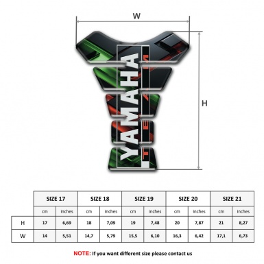 Yamaha Tank Pad Protector Amazing Background Team logo 
