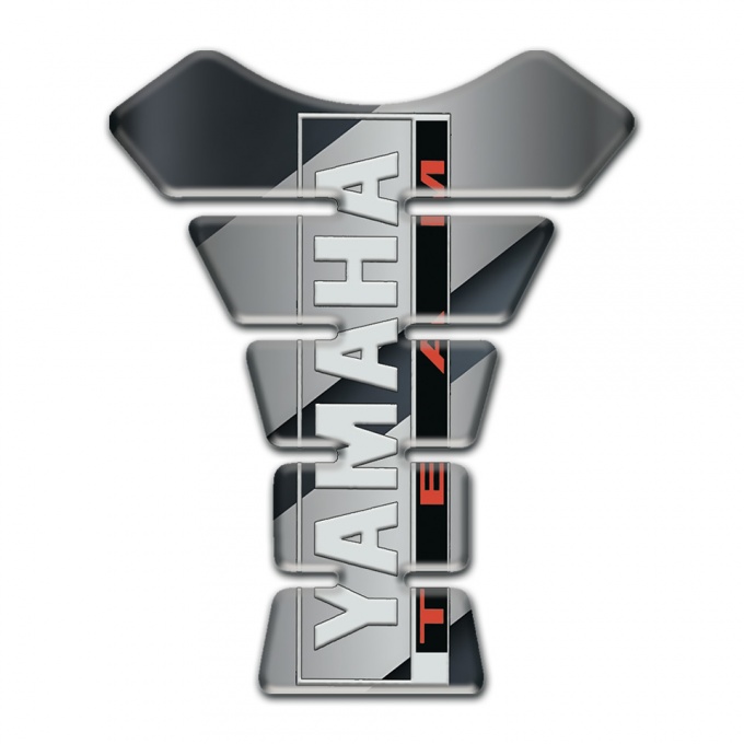 Yamaha Tank Pad Motorbike Gray Diagonal Bands Base Team Edition 