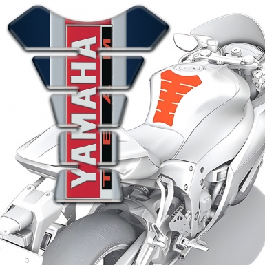 Yamaha Tank Protector Base with Vertical Colors Design Team Logo Style 