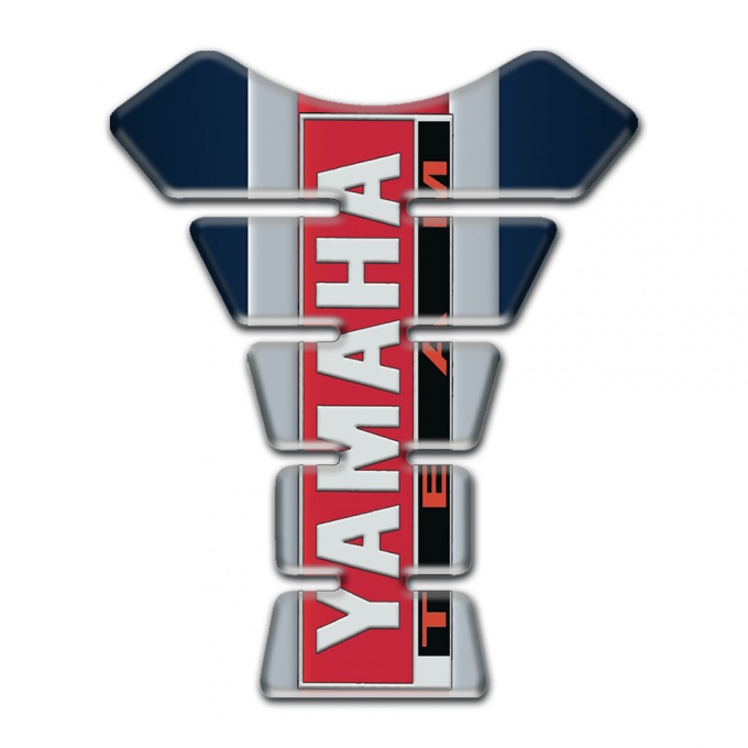 Yamaha Tank Protector Base with Vertical Colors Design Team Logo Style 