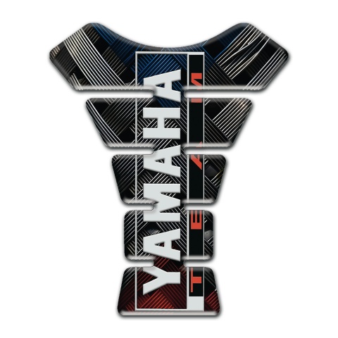 Yamaha Tank Pad Motorbike Crossed dark Belts Design 