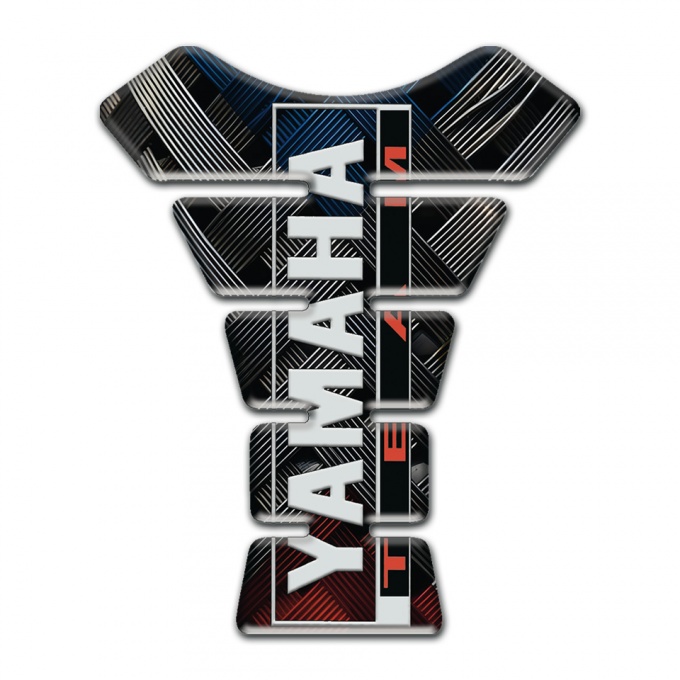 Yamaha Tank Pad Motorbike Crossed dark Belts Design 