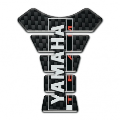 Yamaha Tank Pad Protector Black Fibers base Team Logo Design 