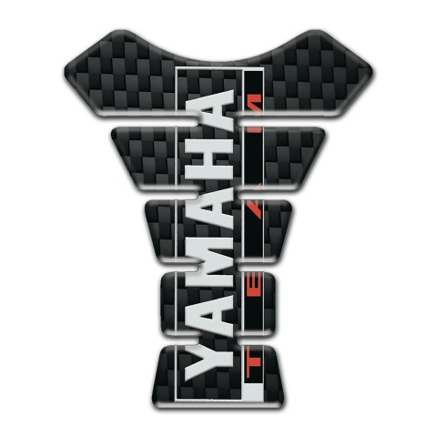 Yamaha Tank Pad Protector Black Fibers base Team Logo Design 
