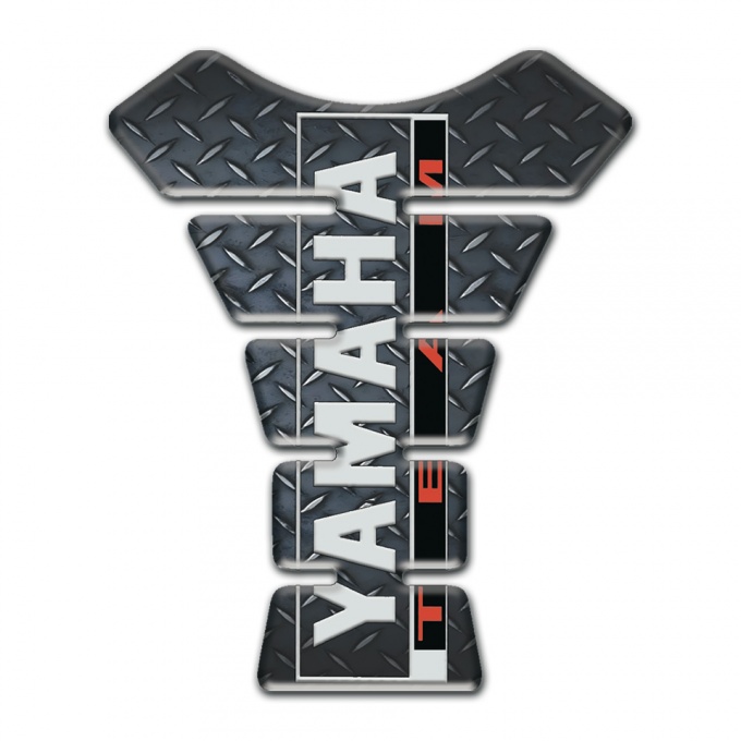 Yamaha Tank Pad Motorbike Design Rough effect and Team Logo Style 