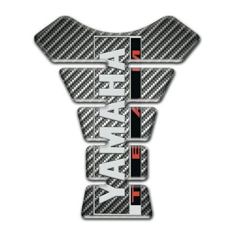 Yamaha Tank Guard Pads Classic Carbon Style Team Logo 