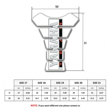Yamaha Tank Pad Protector White Variant 