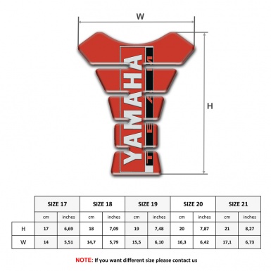 Yamaha Tank Guard Pads Red variant 