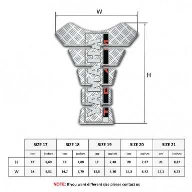 Yamaha Tank Guard Pads Crossed Patterns Option 