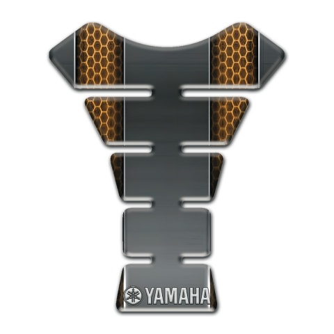 Yamaha Tank Pad Motorbike Gray with Honeycomb Design Type 