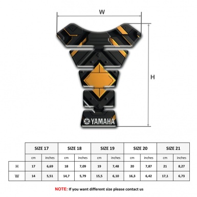 Yamaha Tank Protector Yellow Rhombus Design Type 