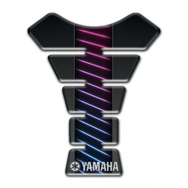 Yamaha Tank Guard Pads Blue Purple Lines Design 