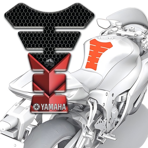 Yamaha Tank Fuse Black red Design Type 