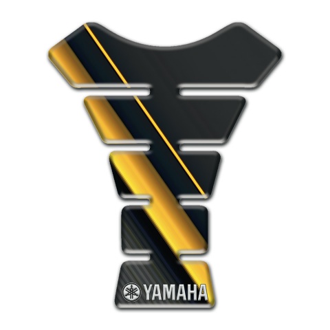 Yamaha Tank Protector Yellow Diagonal Tape Design 