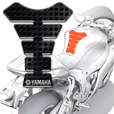 Yamaha Tank Pad Protector Black Perforated base Type 