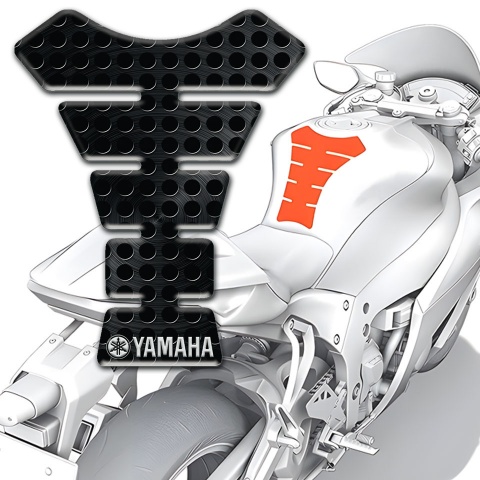 Yamaha Tank Pad Protector Black Perforated base Type 