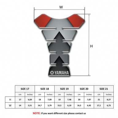 Yamaha Tank Fuse Gray Red Nuance Type 