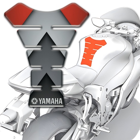 Yamaha Tank Fuse Gray Red Nuance Type 