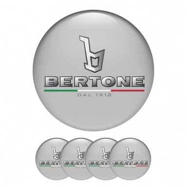 Opel Bertone Center Hub Dome Stickers Gray Line