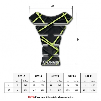 Yamaha Tank Protector Fresh Green Patterns Type 