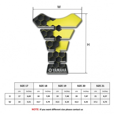Yamaha Tank Pad Motorbike Unique Design Type 